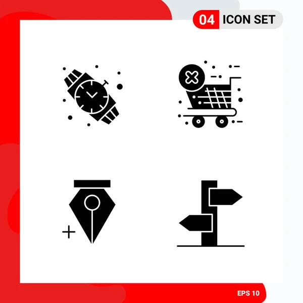 Conjunto Iconos Creativos Universales Simplemente Vector Ilustraciones Para Aplicaciones Web — Vector de stock