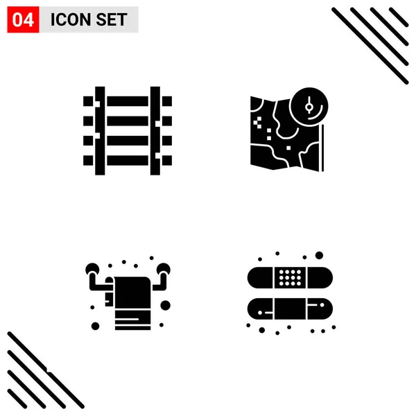 Conjunto Iconos Creativos Universales Simplemente Vector Ilustraciones Para Aplicaciones Web — Vector de stock