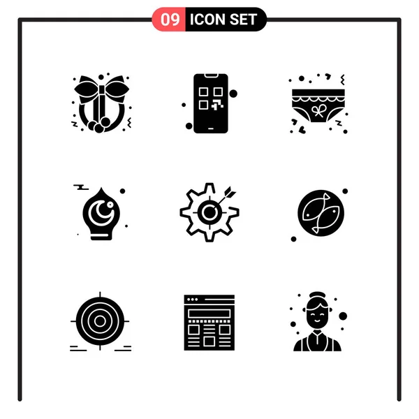 Conjunto Iconos Creativos Universales Simplemente Vector Ilustraciones Para Aplicaciones Web — Archivo Imágenes Vectoriales