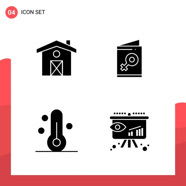 Conjunto Iconos Creativos Universales Simplemente Vector Ilustraciones Para Aplicaciones Web — Vector de stock