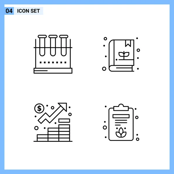 Conjunto Iconos Creativos Universales Simplemente Vector Ilustraciones Para Aplicaciones Web — Vector de stock