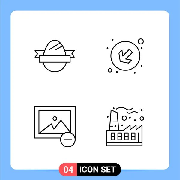 Conjunto Iconos Creativos Universales Simplemente Vector Ilustraciones Para Aplicaciones Web — Vector de stock