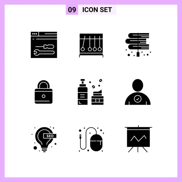 Conjunto Iconos Creativos Universales Simplemente Vector Ilustraciones Para Aplicaciones Web — Vector de stock