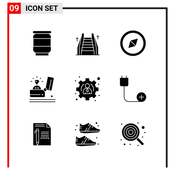 Set Universal Creative Icons Simply Vector Illustrations Web Mobile Apps — Stock Vector