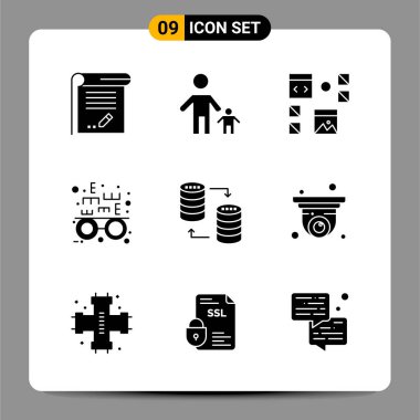 Evrensel yaratıcı simgeler kümesi, web ve mobil uygulamalar ve projeler için basit vektör illüstrasyonları 