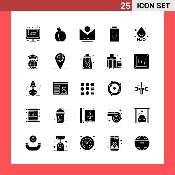 Conjunto Iconos Creativos Universales Simplemente Vector Ilustraciones Para Aplicaciones Web — Vector de stock