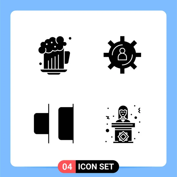 Conjunto Iconos Creativos Universales Simplemente Vector Ilustraciones Para Aplicaciones Web — Vector de stock