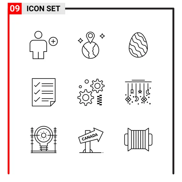 Set Universal Creative Icons Simply Vector Illustrations Web Mobile Apps — Stock Vector