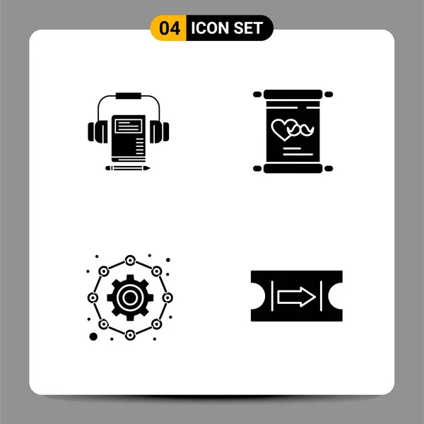 Set Dari Ikon Kreatif Universal Cukup Ilustrasi Vektor Untuk Aplikasi - Stok Vektor