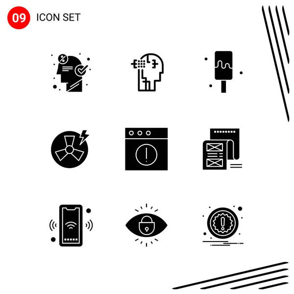 Conjunto Iconos Creativos Universales Simplemente Vector Ilustraciones Para Aplicaciones Web — Vector de stock