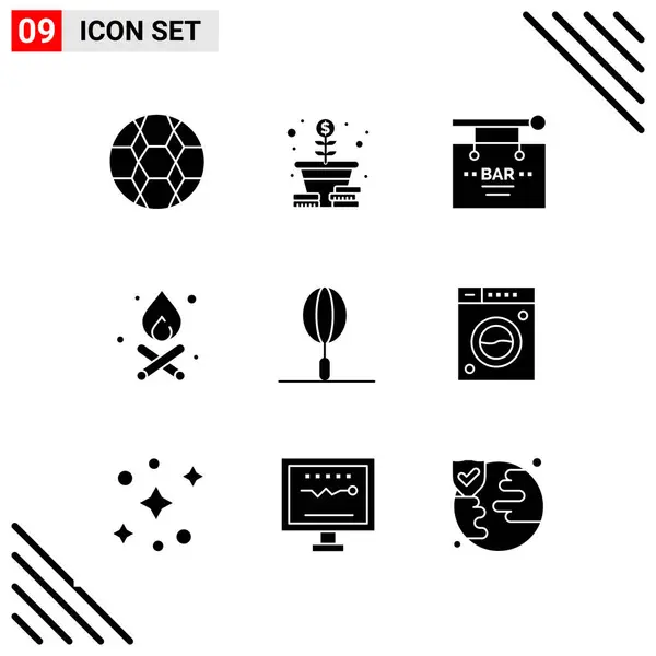 Conjunto Iconos Creativos Universales Simplemente Vector Ilustraciones Para Aplicaciones Web — Vector de stock