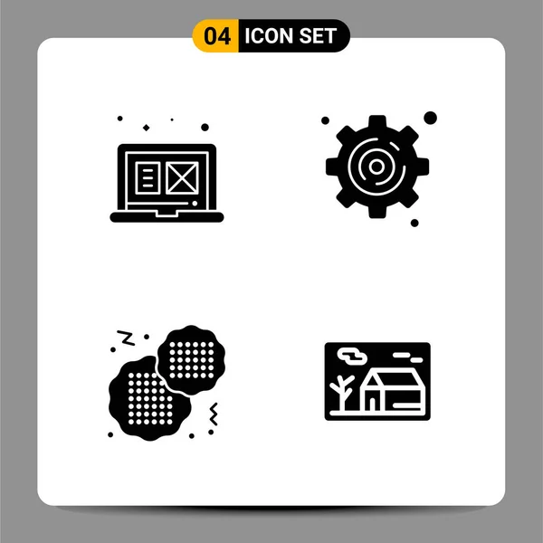 Conjunto Iconos Creativos Universales Simplemente Vector Ilustraciones Para Aplicaciones Web — Vector de stock