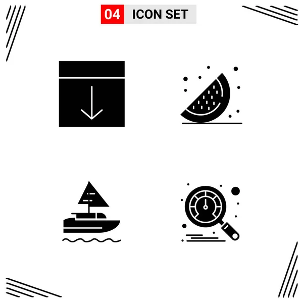 Set Universal Creative Icons Simply Vector Illustrations Web Mobile Apps — Stock Vector