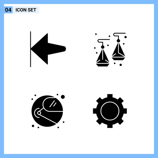 Conjunto Iconos Creativos Universales Simplemente Vector Ilustraciones Para Aplicaciones Web — Vector de stock