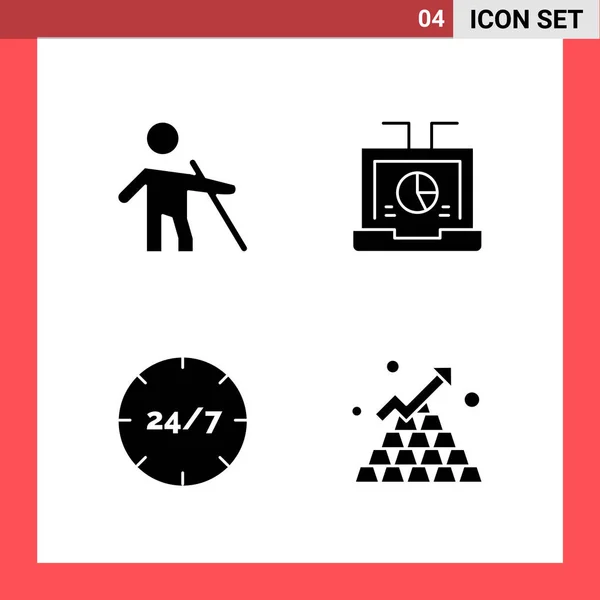 Set Universeller Kreativer Symbole Einfach Vektorillustrationen Für Web Und Mobile — Stockvektor