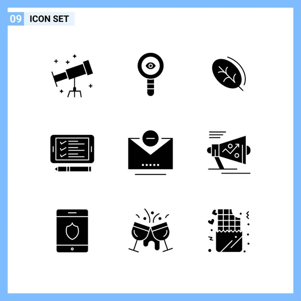 Conjunto Iconos Creativos Universales Simplemente Vector Ilustraciones Para Aplicaciones Web — Vector de stock