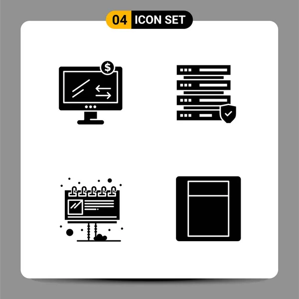 Conjunto Iconos Creativos Universales Simplemente Vector Ilustraciones Para Aplicaciones Web — Archivo Imágenes Vectoriales