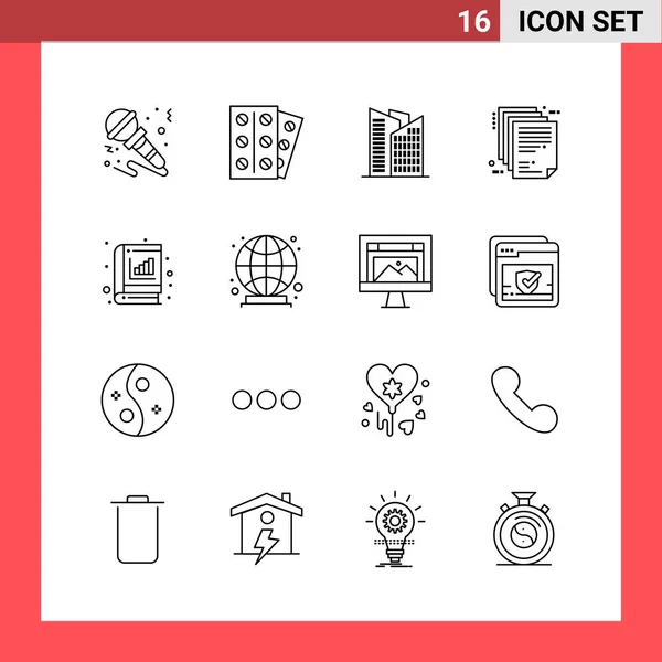 Set Universal Creative Icons Simply Vector Illustrations Web Mobile Apps — Stock Vector