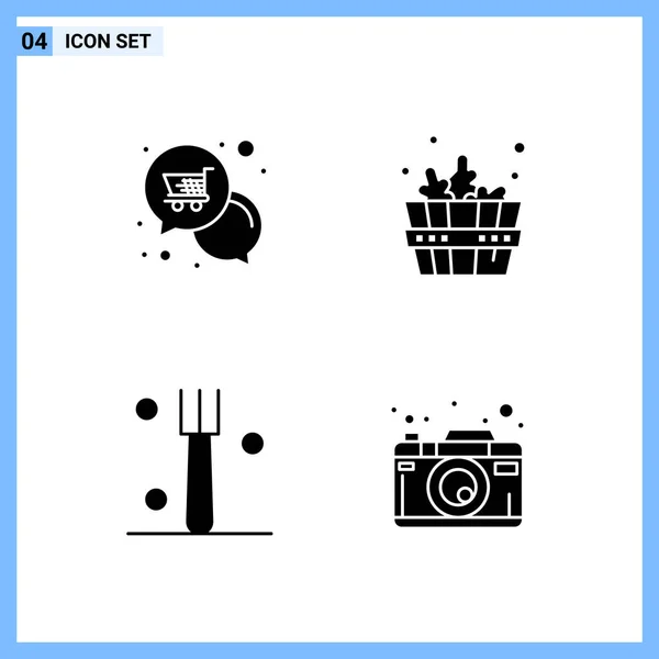 Conjunto Iconos Creativos Universales Simplemente Vector Ilustraciones Para Aplicaciones Web — Vector de stock