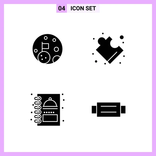 Set Universal Creative Icons Simply Vector Illustrations Web Mobile Apps — Stock Vector