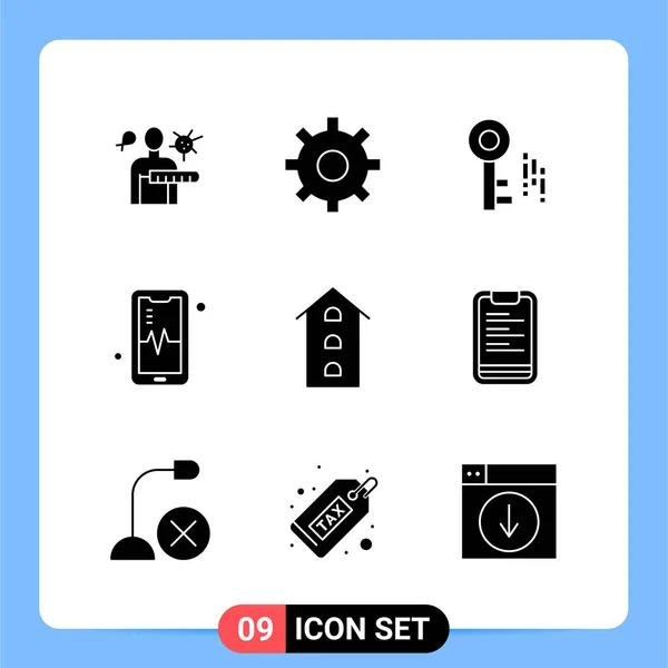 Set Dari Ikon Kreatif Universal Cukup Ilustrasi Vektor Untuk Aplikasi - Stok Vektor