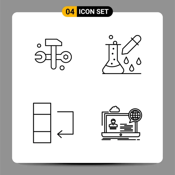 Conjunto Ícones Criativos Universais Simplesmente Vetor Ilustrações Para Web Aplicativos — Vetor de Stock