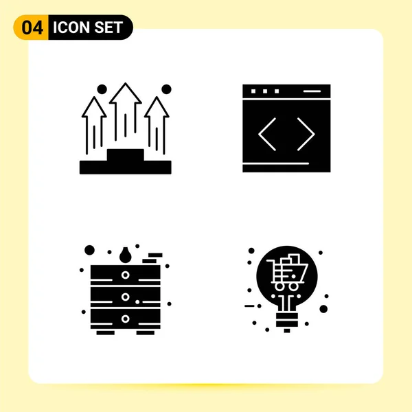 Conjunto Iconos Creativos Universales Simplemente Vector Ilustraciones Para Aplicaciones Web — Vector de stock