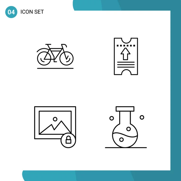 Set Universal Creative Icons Simply Vector Illustrations Web Mobile Apps — Stock Vector