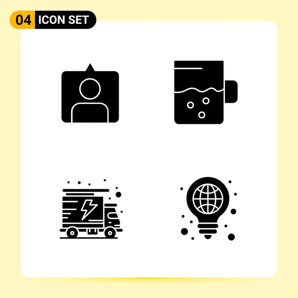 Conjunto Iconos Creativos Universales Simplemente Vector Ilustraciones Para Aplicaciones Web — Vector de stock