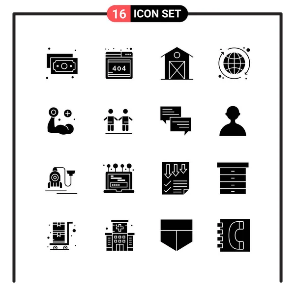 Conjunto Iconos Creativos Universales Simplemente Vector Ilustraciones Para Aplicaciones Web — Vector de stock