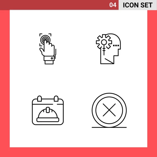 Set Universal Creative Icons Simply Vector Illustrations Web Mobile Apps — Stock Vector