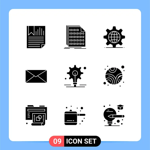 Conjunto Iconos Creativos Universales Simplemente Vector Ilustraciones Para Aplicaciones Web — Vector de stock