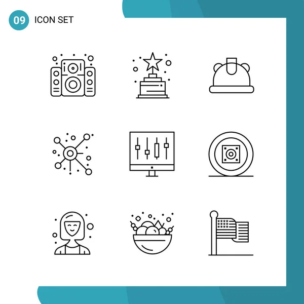 Set of 25 Universal Business Icons Vector — Stock Vector