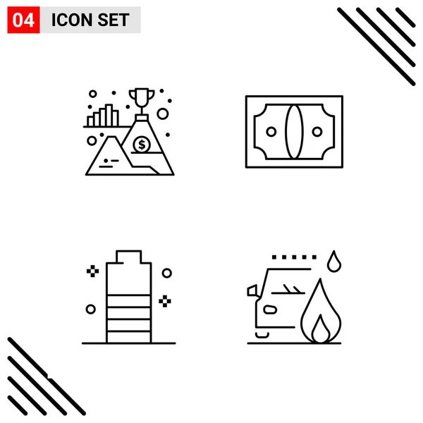 Conjunto Iconos Creativos Universales Simplemente Vector Ilustraciones Para Aplicaciones Web — Vector de stock