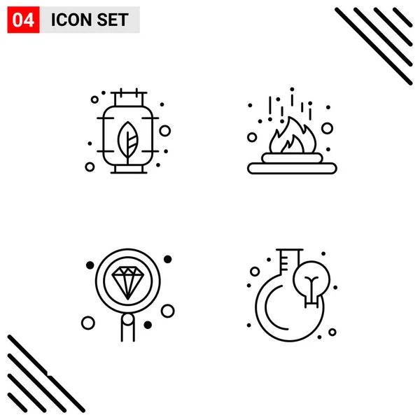 Conjunto Iconos Creativos Universales Simplemente Vector Ilustraciones Para Aplicaciones Web — Vector de stock