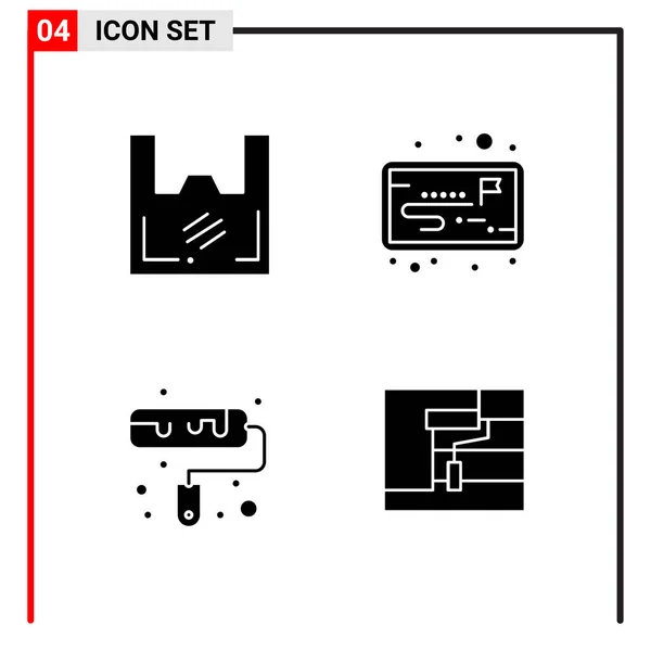 Set Icone Creative Universali Illustrazione Vettoriale — Vettoriale Stock