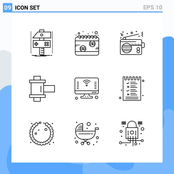 Set of 25 Universal Business Icons Vector — Stockový vektor