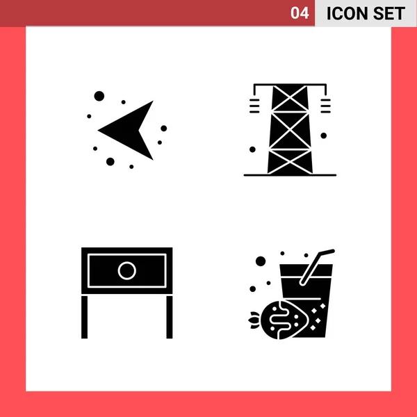 Set Dari Ikon Kreatif Universal Cukup Ilustrasi Vektor Untuk Aplikasi - Stok Vektor