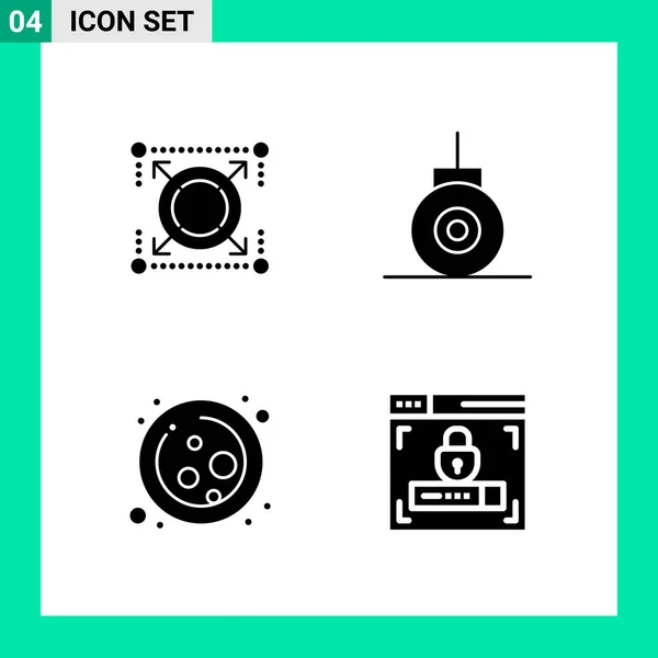 Set Universeller Kreativer Symbole Einfach Vektorillustrationen Für Web Und Mobile — Stockvektor