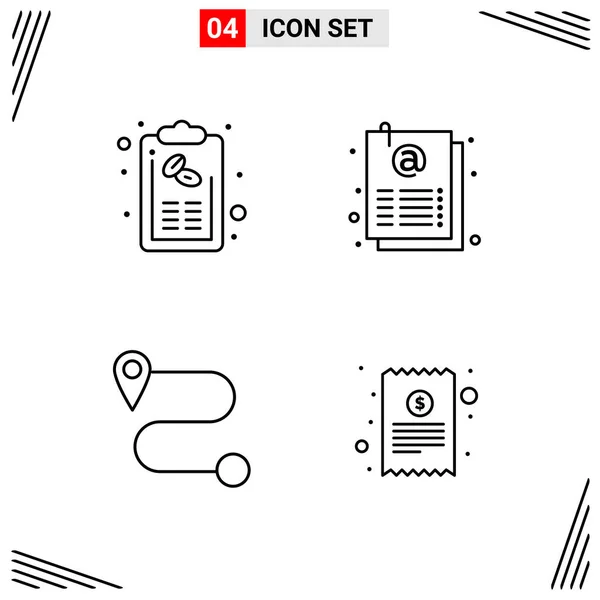 Set Universal Creative Icons Simply Vector Illustrations Web Mobile Apps — Stock Vector