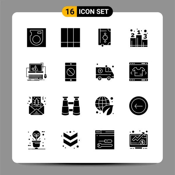 Conjunto Iconos Creativos Universales Simplemente Vector Ilustraciones Para Aplicaciones Web — Archivo Imágenes Vectoriales