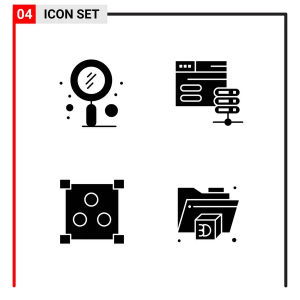 Set Universal Creative Icons Simply Vector Illustrations Web Mobile Apps — Stock Vector