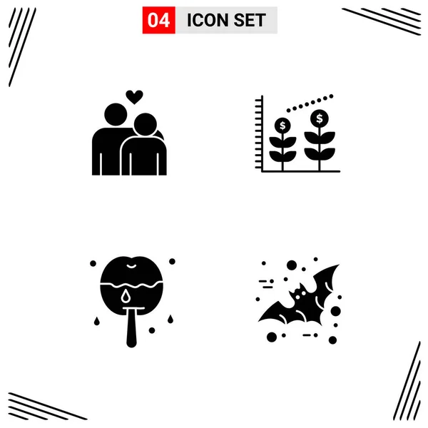 Creative Icons Set Design White Background — Stock Vector