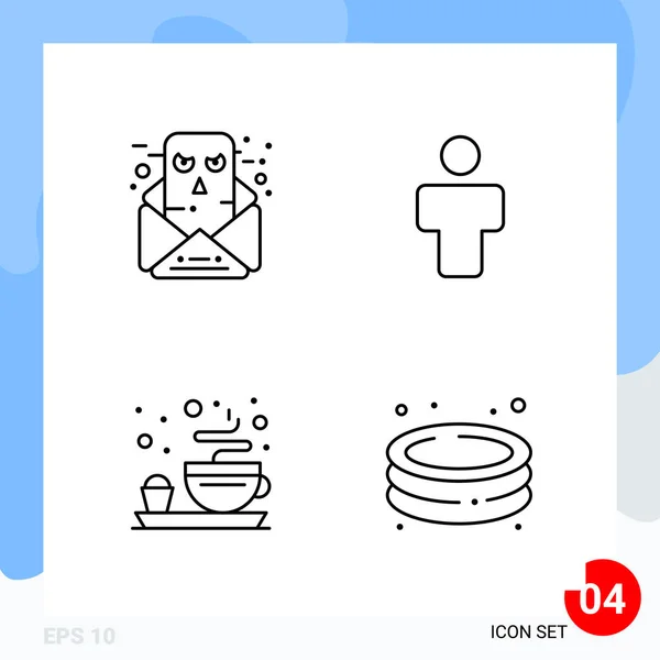 Conjunto Iconos Creativos Universales Simplemente Vector Ilustraciones Para Aplicaciones Web — Vector de stock