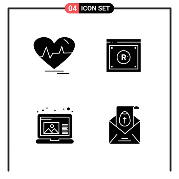 Conjunto Iconos Creativos Universales Simplemente Vector Ilustraciones Para Aplicaciones Web — Vector de stock