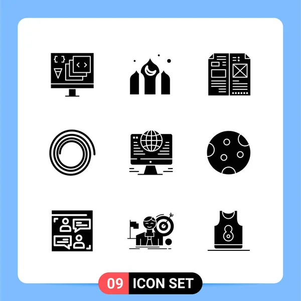 Set Universal Creative Icons Simply Vector Illustrations Web Mobile Apps — Stock Vector