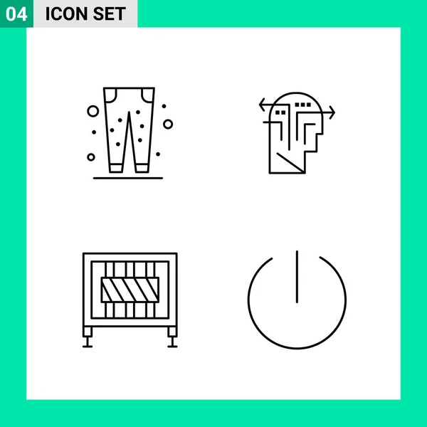 Conjunto Ícones Criativos Universais Simplesmente Vetor Ilustrações Para Web Aplicativos — Vetor de Stock