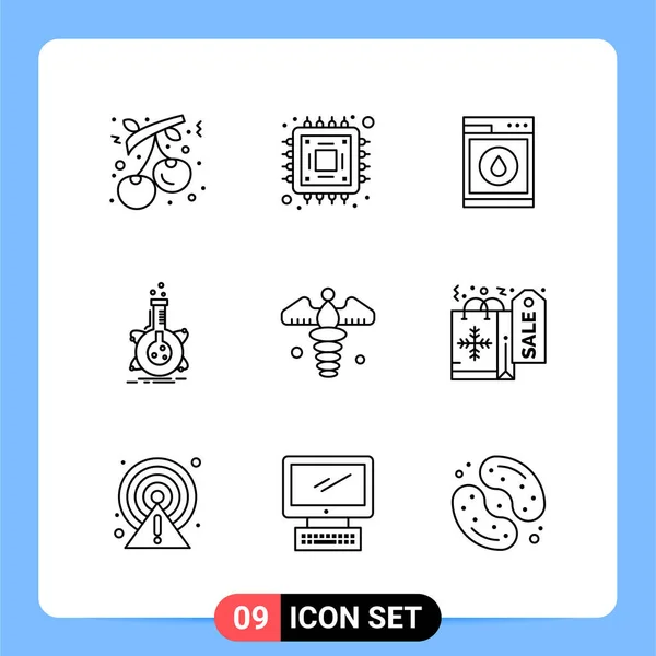 Conjunto Iconos Creativos Universales Simplemente Vector Ilustraciones Para Aplicaciones Web — Archivo Imágenes Vectoriales