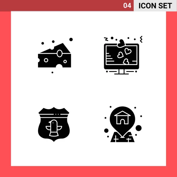 Conjunto Iconos Creativos Universales Simplemente Vector Ilustraciones Para Aplicaciones Web — Archivo Imágenes Vectoriales