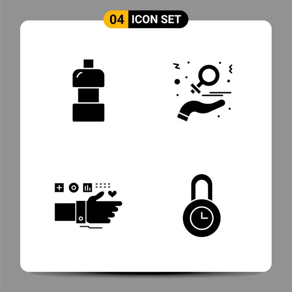 Conjunto Iconos Creativos Universales Ilustración Vectorial — Vector de stock